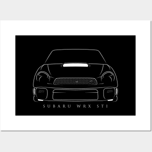 Subaru WRX STI - Stencil Posters and Art